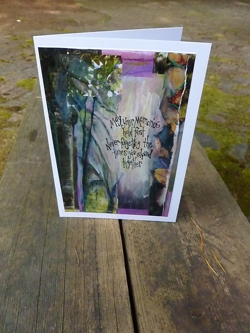 SYMPATHY Card, Remembrance or Gratitude Card, Care & Compassion Card, A Great Memorial Card That Says You Care, MEMORIES image 1