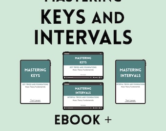 Mastering Keys and Intervals: Music Education Presentation File and eBook for Students and Music Teachers