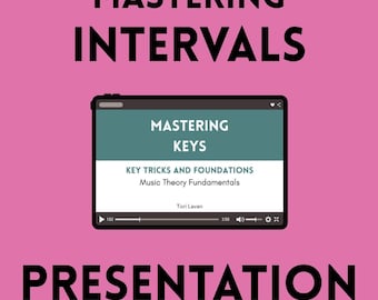 Mastering Intervals: Music Education Presentation File and Practice Pages for Students and Music Teachers