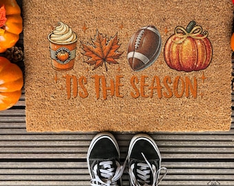 Pumpkin Spice Latte Fall Doormat: Cozy Autumn Decor