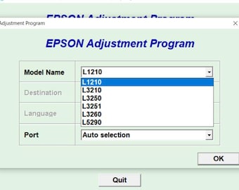 Epson L3250 Resetter Software | Waste Ink Pad Reset Utility (Digital Download)