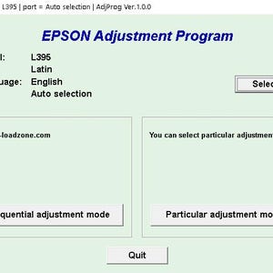 Software de reinicio Epson L395 – Utilidad de reinicio de impresora (descarga digital)