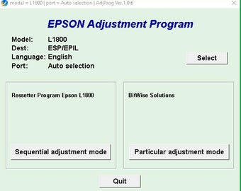 Epson resetter software L1800 – Printer reset utility digital download