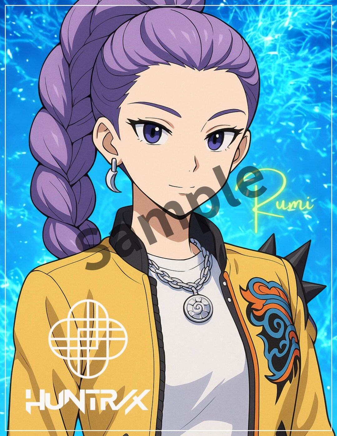 Warrior Rumi Rumi Original Heroine Poster · Anime Warrior Digital Download · Letter ...