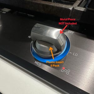 Samsung Gas Stove Top Knob Adapter Insert | Five Plastic Stems – No Metal Knob