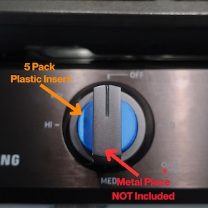 Samsung Gas Stove Top Knob Adapter Insert | Five Plastic Stems – No Metal Knob