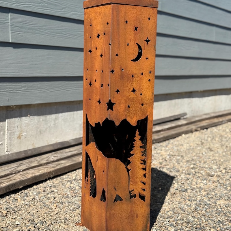 Backyard Solar Column - Etsy