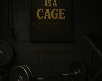 Comfort is a CAGE, Motivational Wall Art Poster, Inspirational Home Decor, Office Decor, Entrepreneurs, Classroom Decor