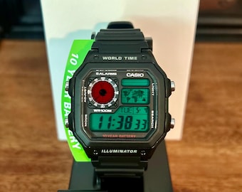 Reloj Casio AE1200 con color personalizado - Estilo digital retro
