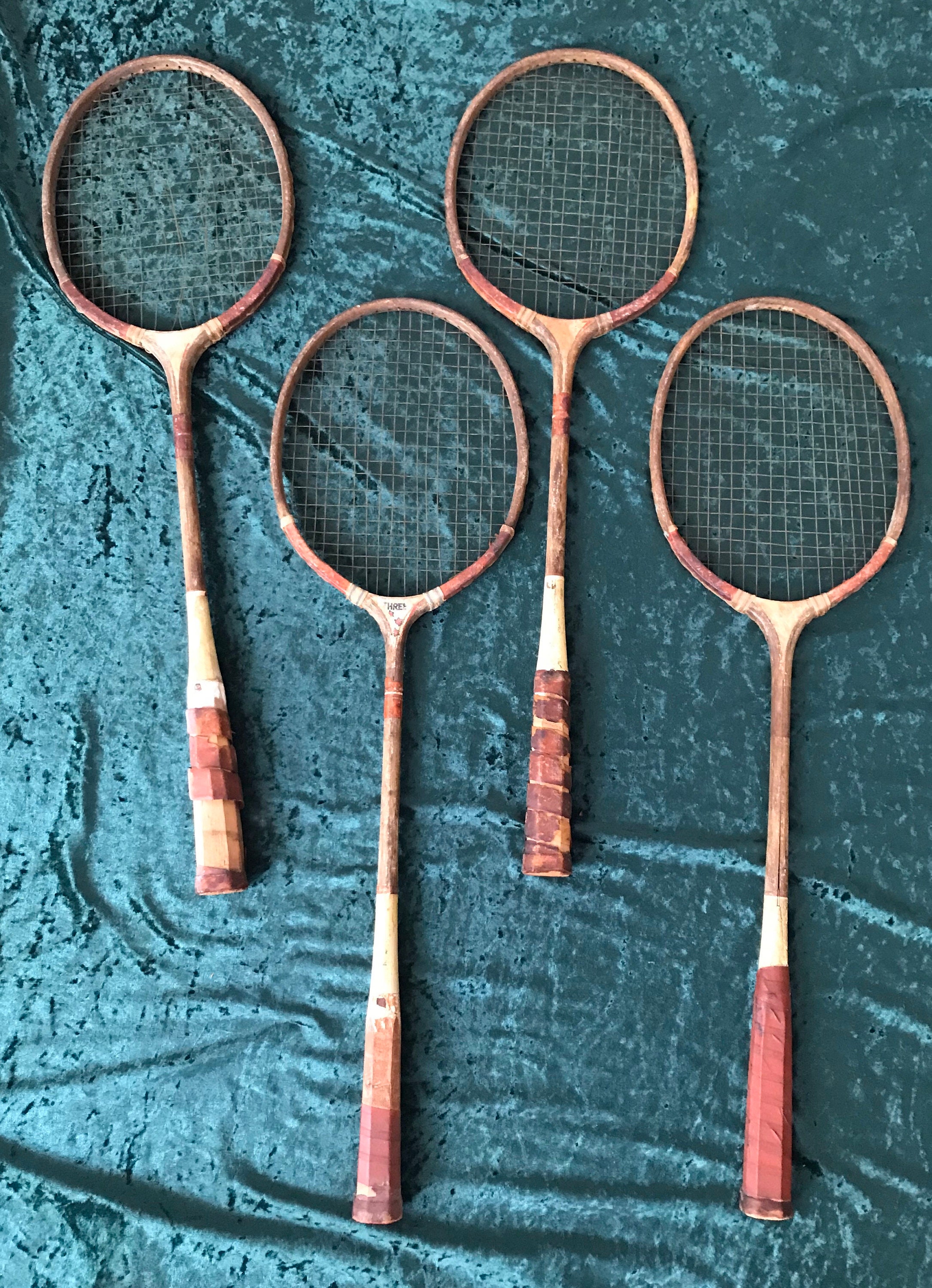 Vintage Badminton rackets Etsy