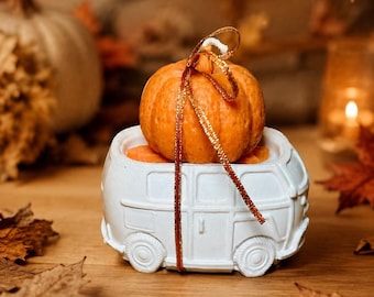 Herbst Kerze Kürbis im Camper-Handgemachte Duftkerze-Herbstdeko-Deko Kerze |Geschenk für Kerzenliebhaber-Cozy Home Decor-Autumn Candle
