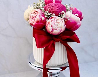 Blumenstrauß aus Kerze Vanilleduft-Geburtstagsgeschenk-Candle Gift-Hochzeitstag geschenkt