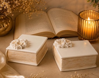 Book Lover Gift | Birthday Gift for Her | Luxury Soy Candle | Jewelry Box Candle | Christmas Gift | Gift for Reader| Handmade Soy Wax Candle