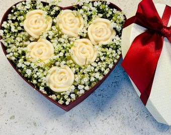 Geschenk Box-Geschenk-Blumen aus Kerze