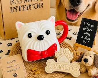 Hundebecher+Kerze|Geschenk für Hundeliebhaber| Haustier gedenkkerzeGeschenk für Hundemamas |Wohnaccessoires|Candles|Geburtstagsgeschenk