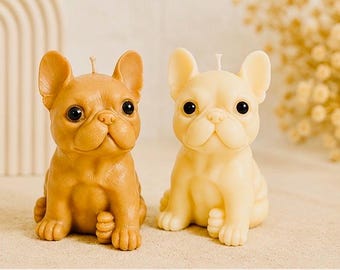Hunde Kerze-Hunde deko-Haustier gedenkkerze-WohnDeko-DogMemorialGift-Geschenkidee-Kerzen Set-Geburtstagsgeschenke- Hunde figu-Dog candle
