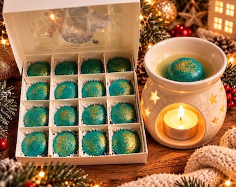 Wax Melts Geschenkbox Weihnachten | 16 Christmas Spice Duftmelts | Weihnachtsgeschenk | Duftwachs | Geschenkidee