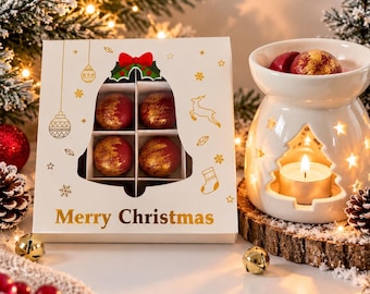 Weihnachtsgeschenk Wax Melts – Duftmelts Box mit Glühweinduft – Handgemachte Winterdeko