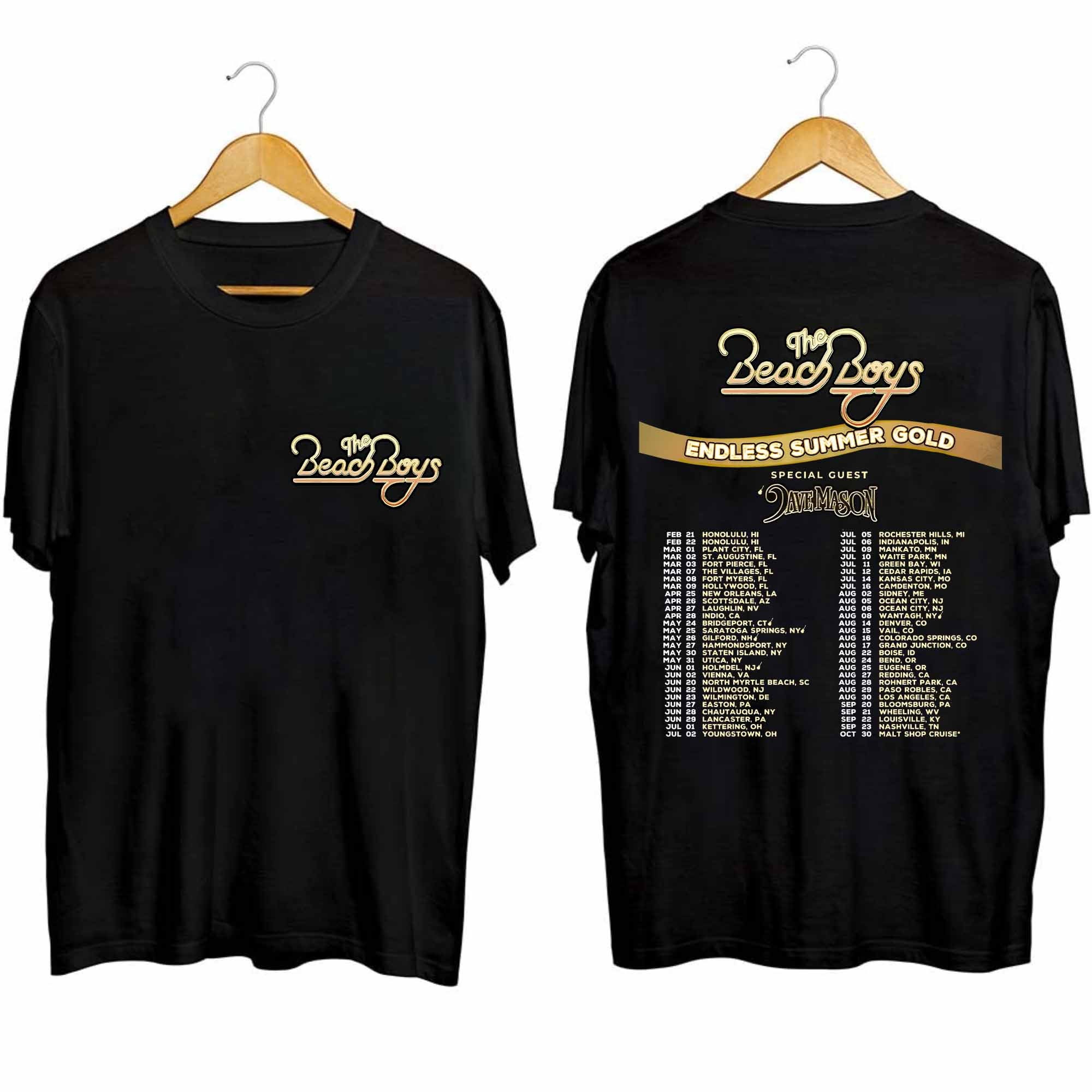 Beach Boys - Endless Summer Gold 2024 Tour T Shirt