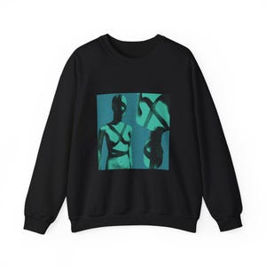 MODELO - Sudadera artística de cuello redondo - Ropa informal elegante y acogedora, prenda única y cómoda