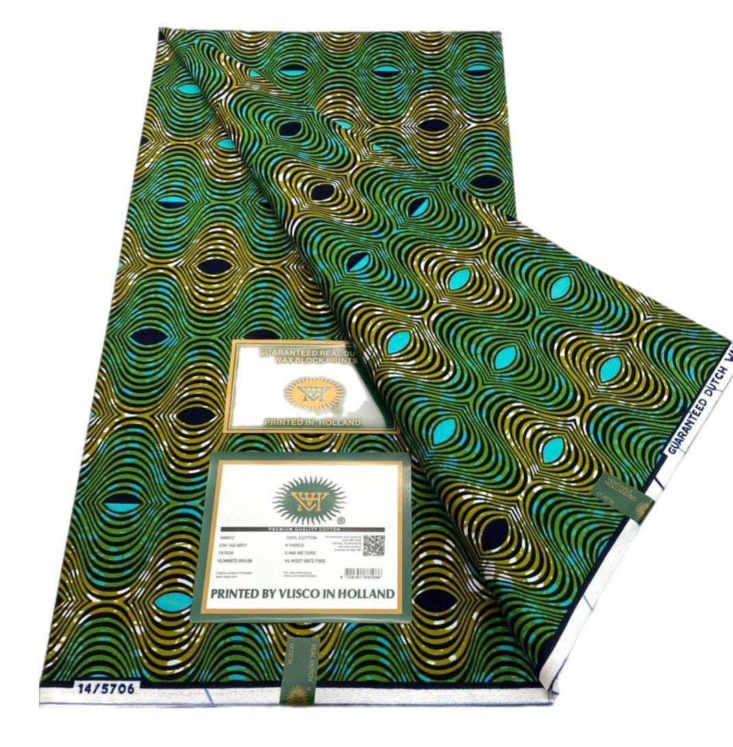 Dutch Veritable Wax Hollandais 100% African Fabric 6 Yards - Etsy