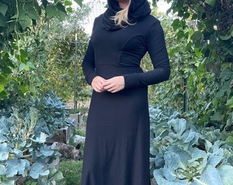 Woodland Maxi Dress with Hood