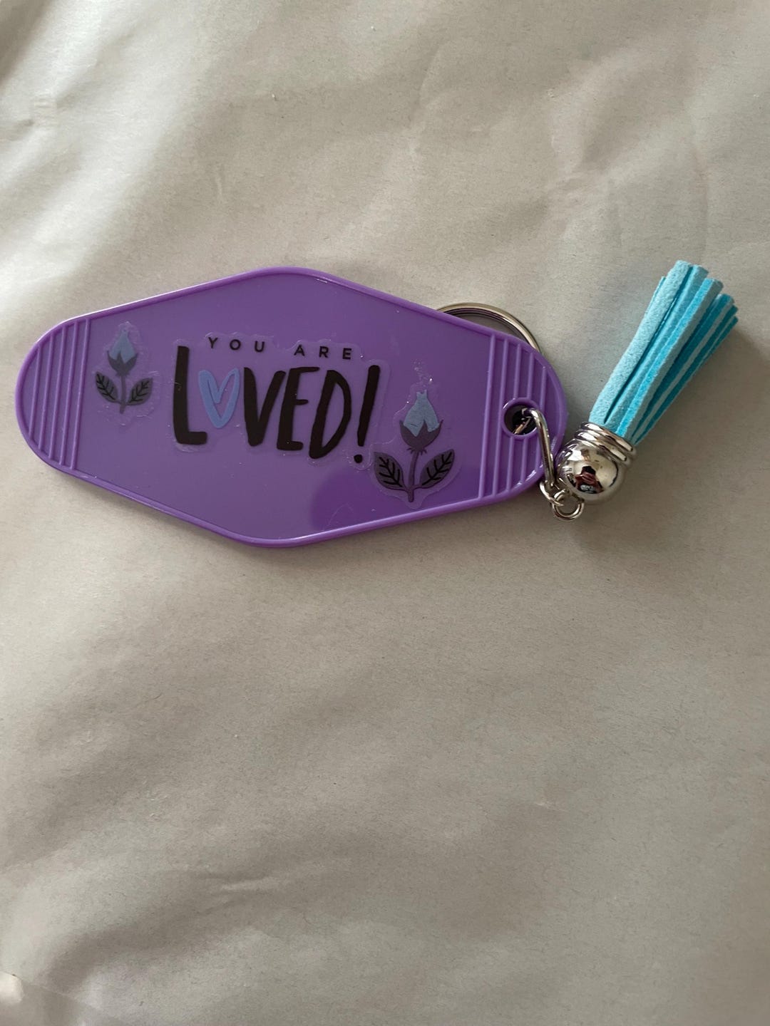 Keychain With a Sticker - Etsy