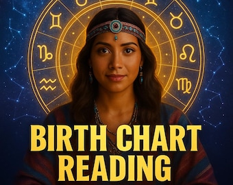 Detailed Birth Chart Reading: Psychic Astrology & Tarot Guidance (PDF)