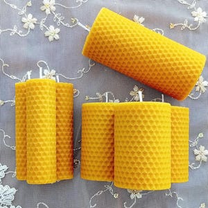 Juegos de regalo hechos a mano. Juegos de velas de cera de abejas 100% pura de panal.