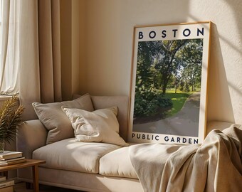 Boston Public Garden I Boston Commons I Public Gardens I Boston College I Boston Massachusetts I Boston Wall Art I Boston Poster I DIGITAL