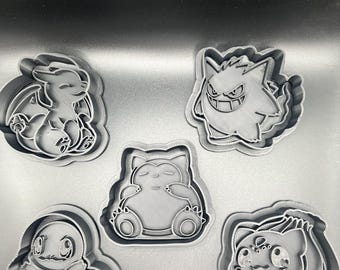 3D gedruckte Cookie Cutters für Pokémon Fans