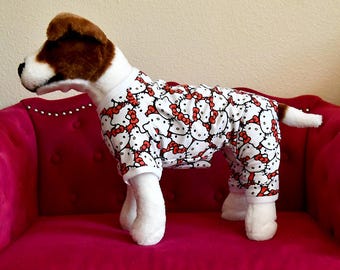 Dog Pajamas Female Cut, Dog Jumpsuit, Made in USA