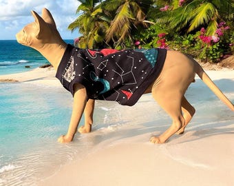 T-Shirt for Cat & Dog – Dinosaurs print, Cotton interlok, Made in USA
