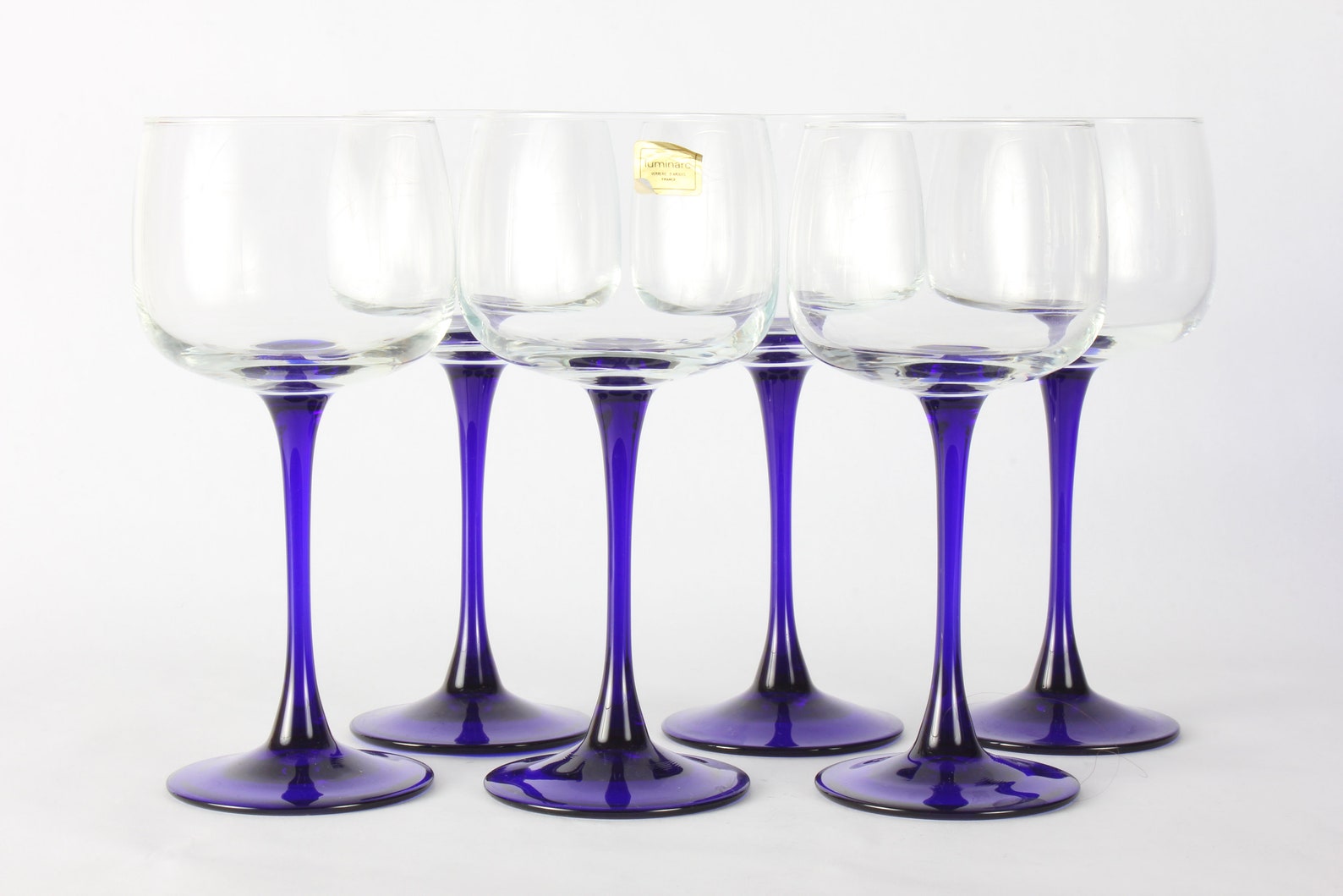Luminarc Glassware Cobalt Blue Glassware Vintage Glassware Etsy