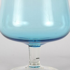 Vintage Blue Glass Pitcher with Stirrer image 9
