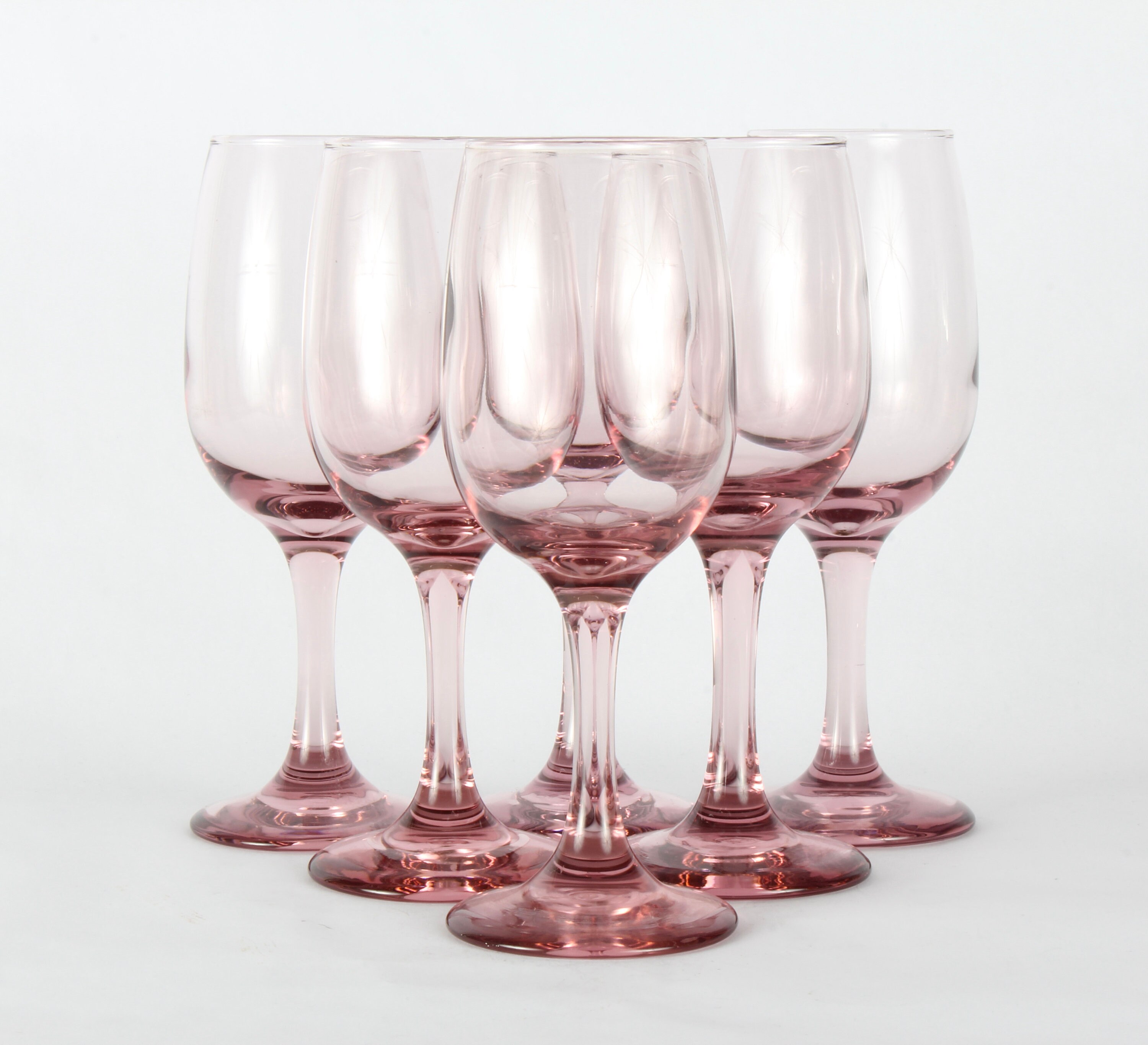 Pink Glassware Wedding Decor Vintage Glassware Blush Pink Etsy