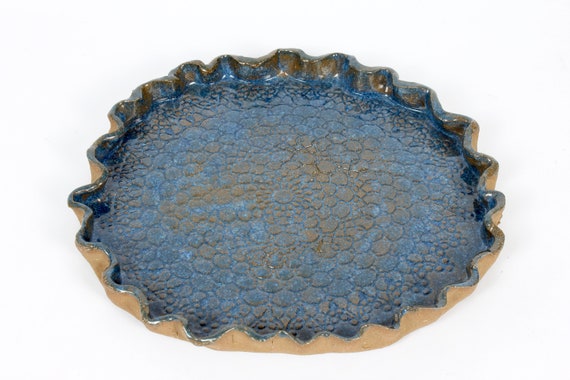 Ring Dish Ceramic Jewelry Tray Floral Gold Detail Gem