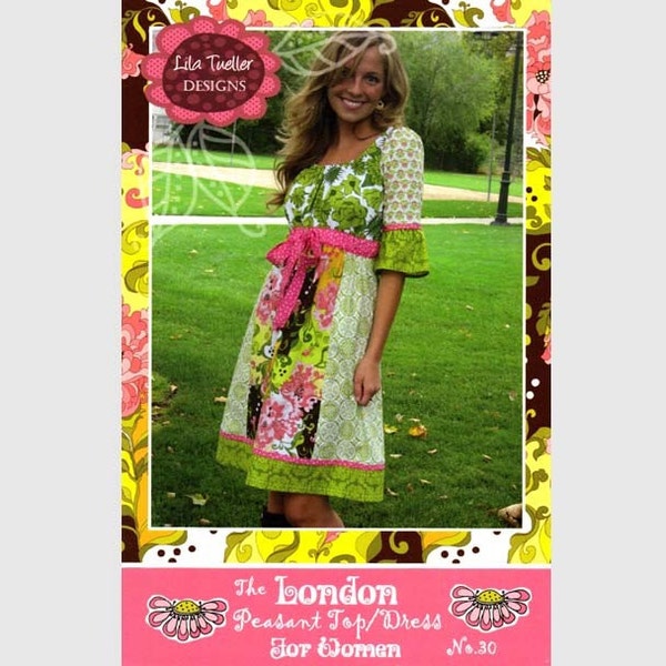 The London Peasant Top/Dress Pattern by Lila Tueller