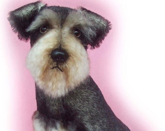 PDF Pattern for making "Tramp" the Schnauzer 14 inches