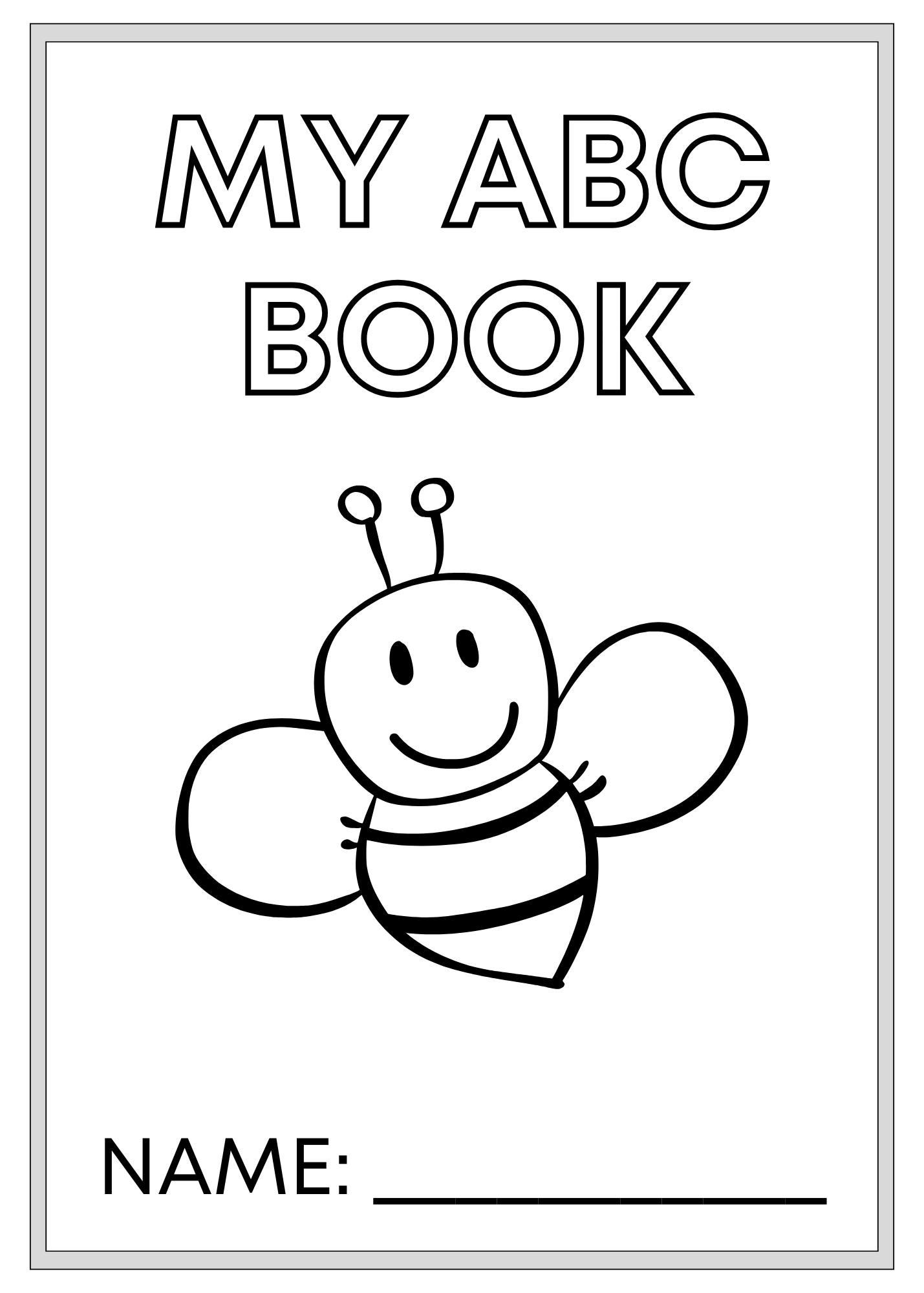 Printable ABC Coloring Book ~ Preschool Kindergarten Alphabet Book - Etsy