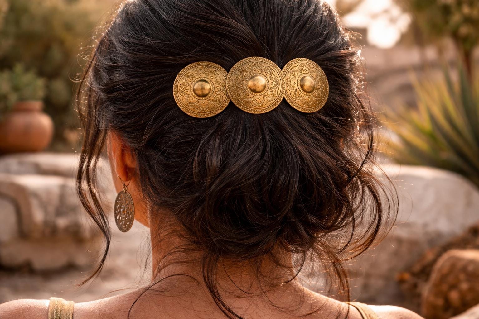 Vintage Gold Barrette - Etsy