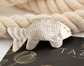 Vintage Fish Brooch - Gold or Silver Finish