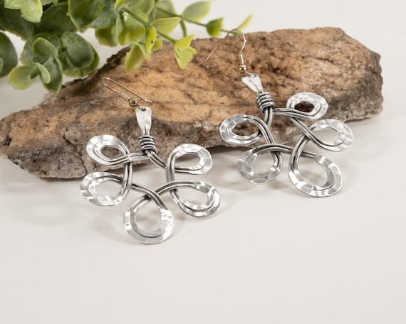 Infinity Loop Aluminum Earrings