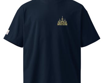 Isaiah 54:14 Castle Christian Oversized T-Shirt