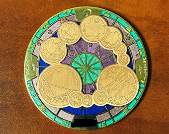 Geocoin Solar system/Compass - Unactivated & Trackable