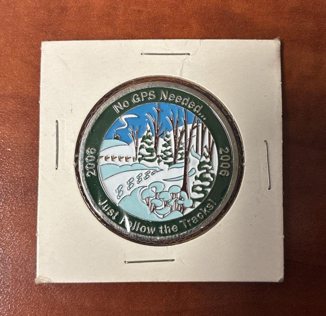 Geocoin MNGA 2006 - Pièce Géocaching Vintage Non Traçable