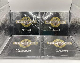 Pro One Software Multimedia Algebra II Geometry Calc I & Trig CD-ROM Windows 95 New