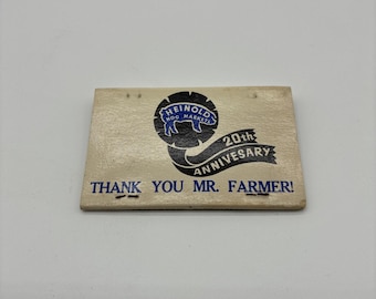 Heinold Hog Cattle Market Kentucky Georgia Ohio Illinois Matchbook Vintage NEW
