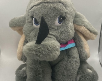Vintage DUMBO Plush Walt Disney Store Toy Stuffed Animal Sitting Elephant