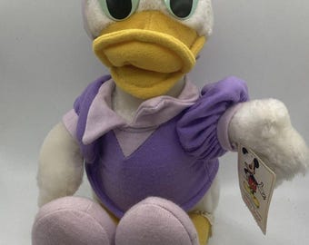 Vintage Disney Store Daisy Duck Plush 7" NWT